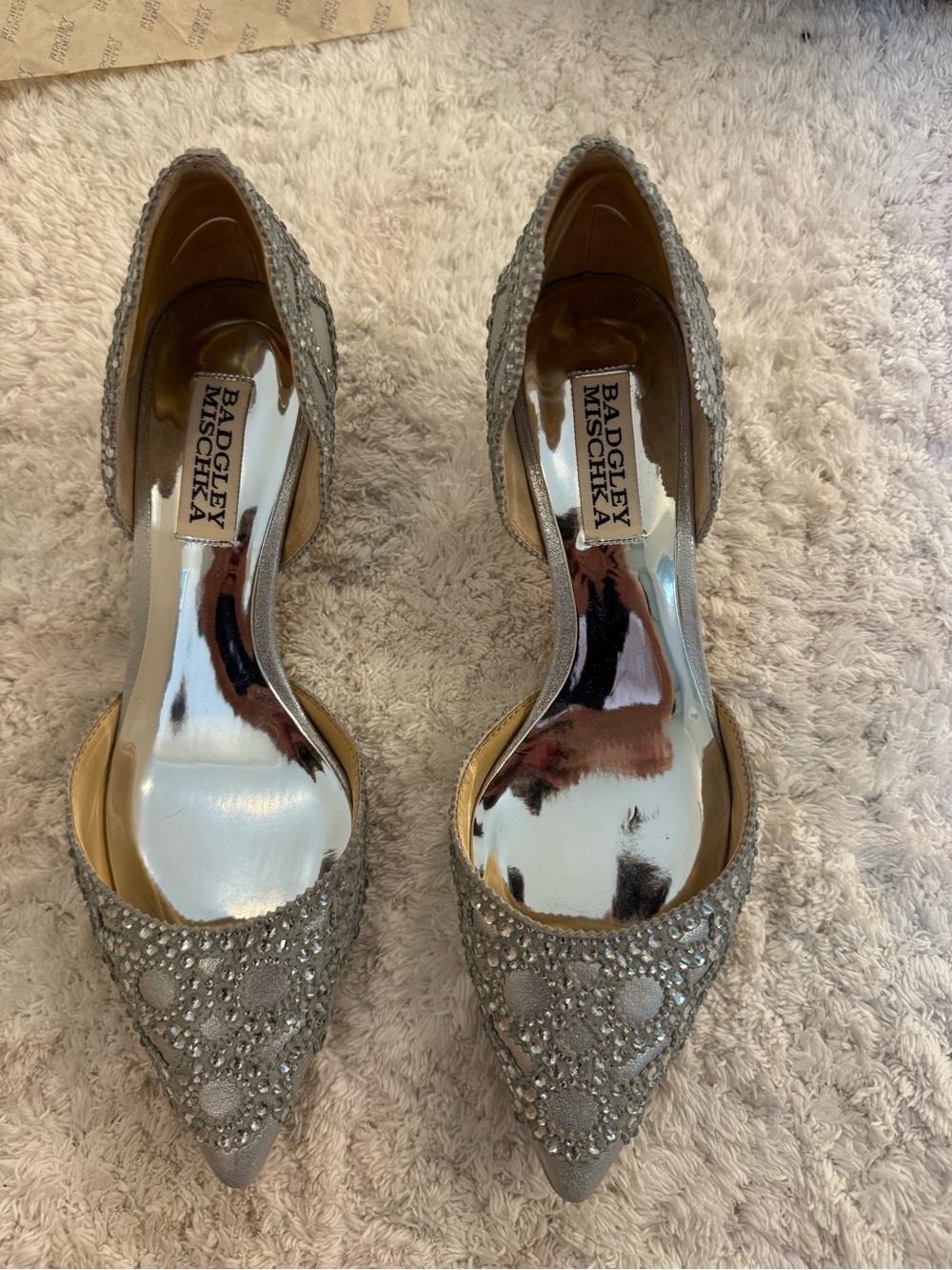 Badgley mischka silver Ginny heels - Picture 4 of 7